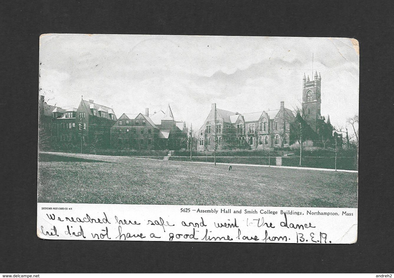 NORTHAMPTON - MASSACHUSETTS - ASSEMBLY HALL AND SMITH COLLEGE BUILDING - CARD WRITTEN IN 1905 - WONDERFUL STAMP - Northampton