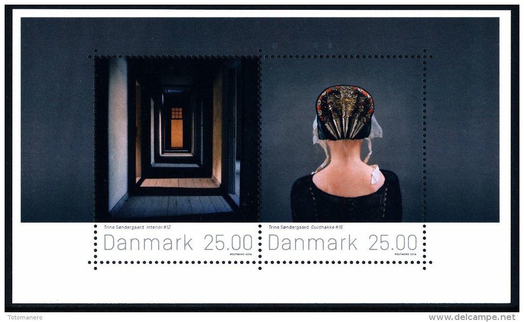 DENMARK/Dänemark 2016 Stamp Art, Trine Søndergaard Minisheet** - Blocks & Sheetlets