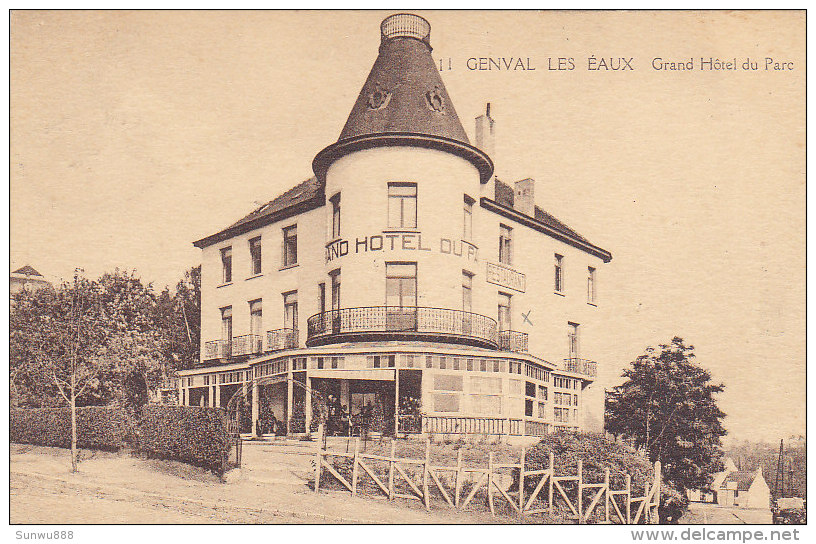Genval-les-Eaux - Grand Hôtel Du Parc (animée, Edition Belge, 1924) - Rixensart
