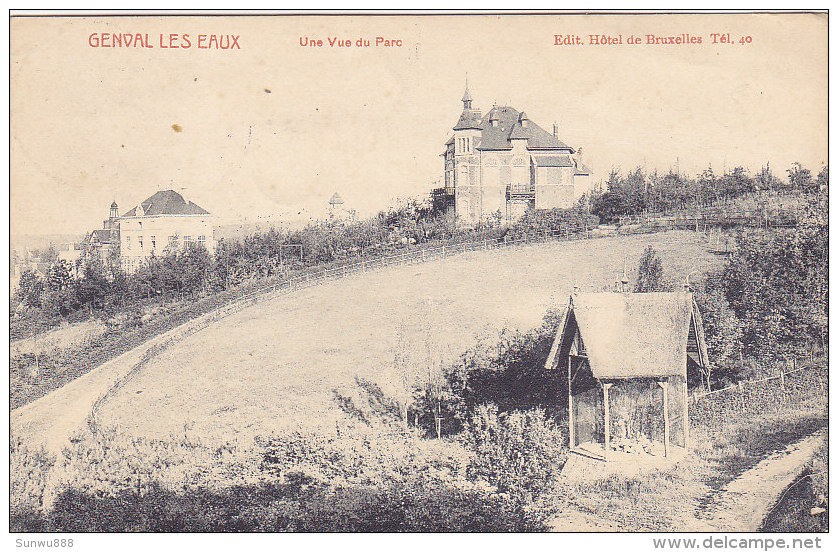 Genval-les-Eaux - Une Vue Du Parc (Edit. Hôtel De Bruxelles, Phototypie M. Marcovici, 1911) - Rixensart