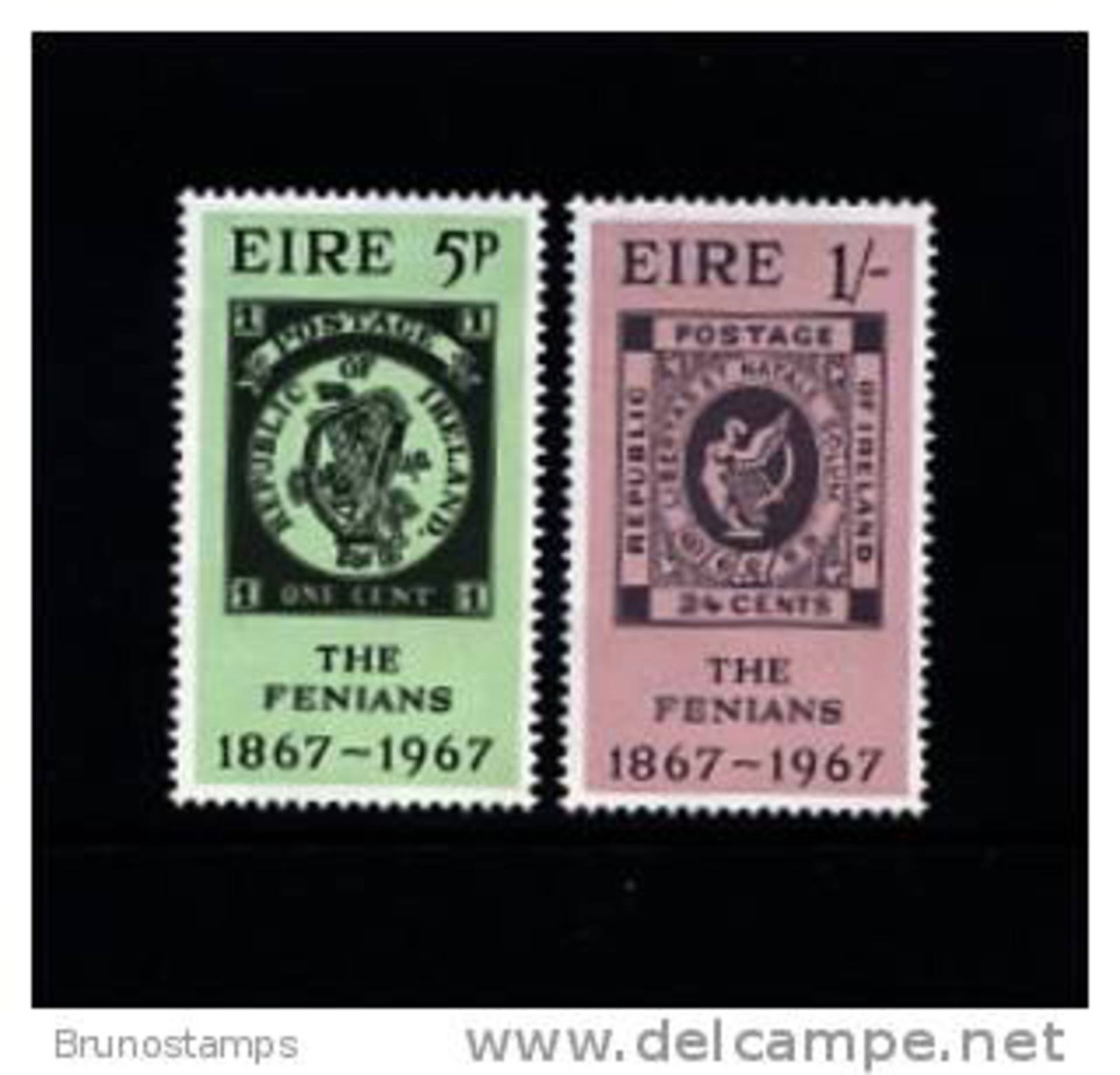 IRELAND/EIRE - 1967  FENIAN RISING  SET MINT NH - Nuovi