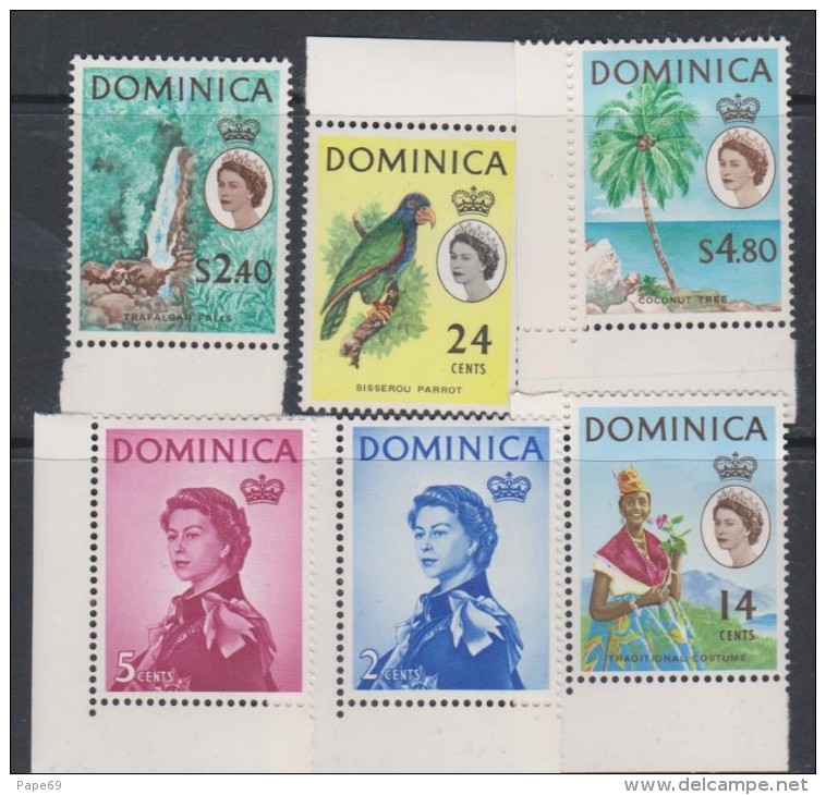 Dominique  N° 159 / 75  XX : Série Courante : Elisabeth II Et Sujets Divers,  Les 17 Valeurs Sans Charnière, TB - Dominica (...-1978)