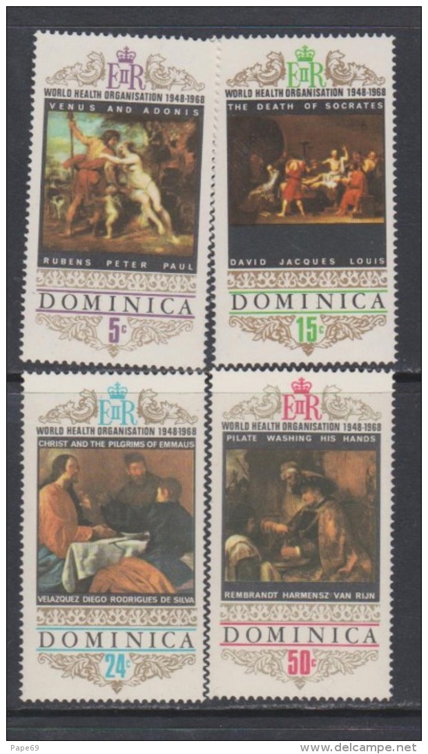 Dominique  N° 237 / 40 XX : 230ème Anniversaire De L'O. M. S. :  Les 4 Valeurs Sans Charnière, TB - Dominica (...-1978)