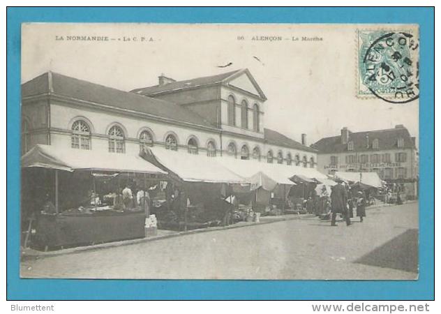 CPA 86 - Métier Marchands Ambulants Le Marché ALENCON 61 - Alencon