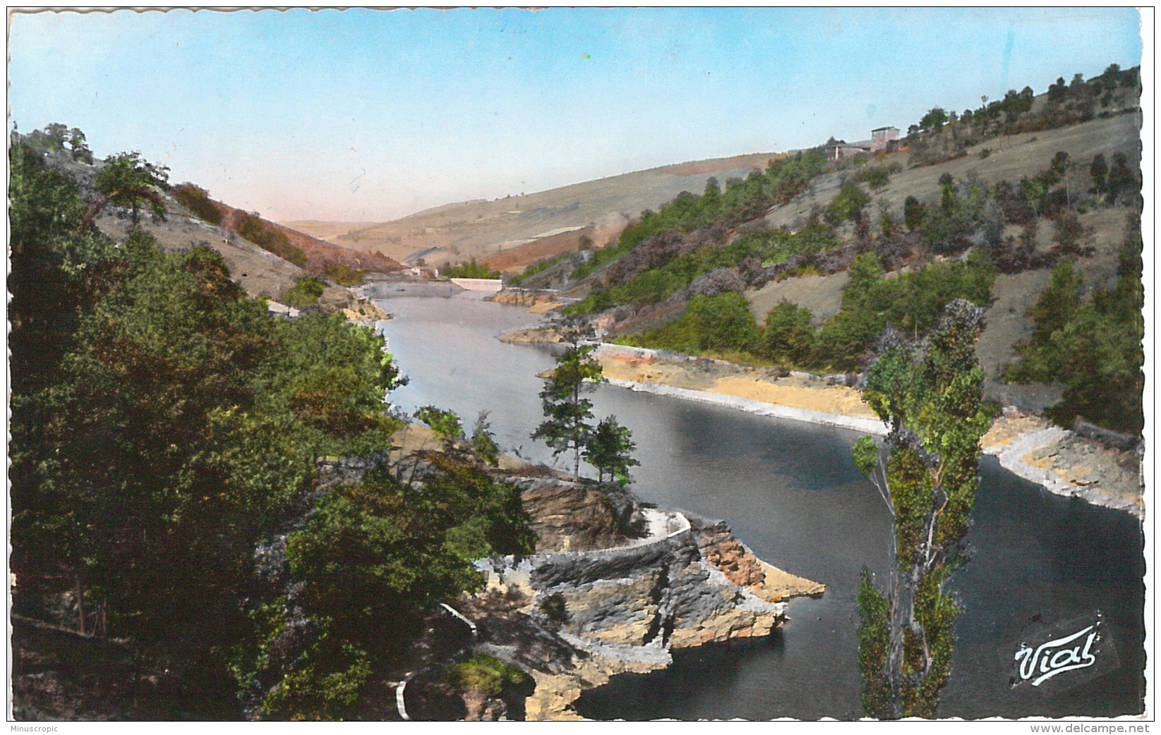 CPSM 42 - Saint Chamond - Vue Panoramique Du Barrage De La Valla - Saint Chamond