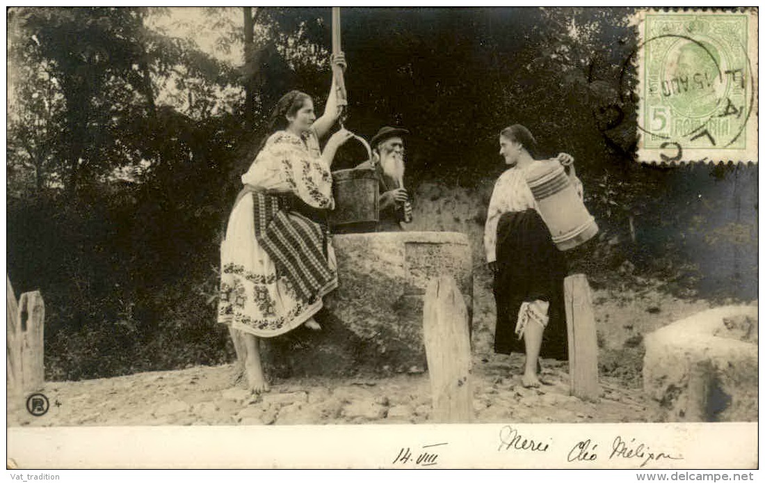 ROUMANIE - Carte Postale De Falciu , La Remontée De L 'eau Du Puits En Musique Au Début 1900 - A Voir - L 5199 - Roemenië