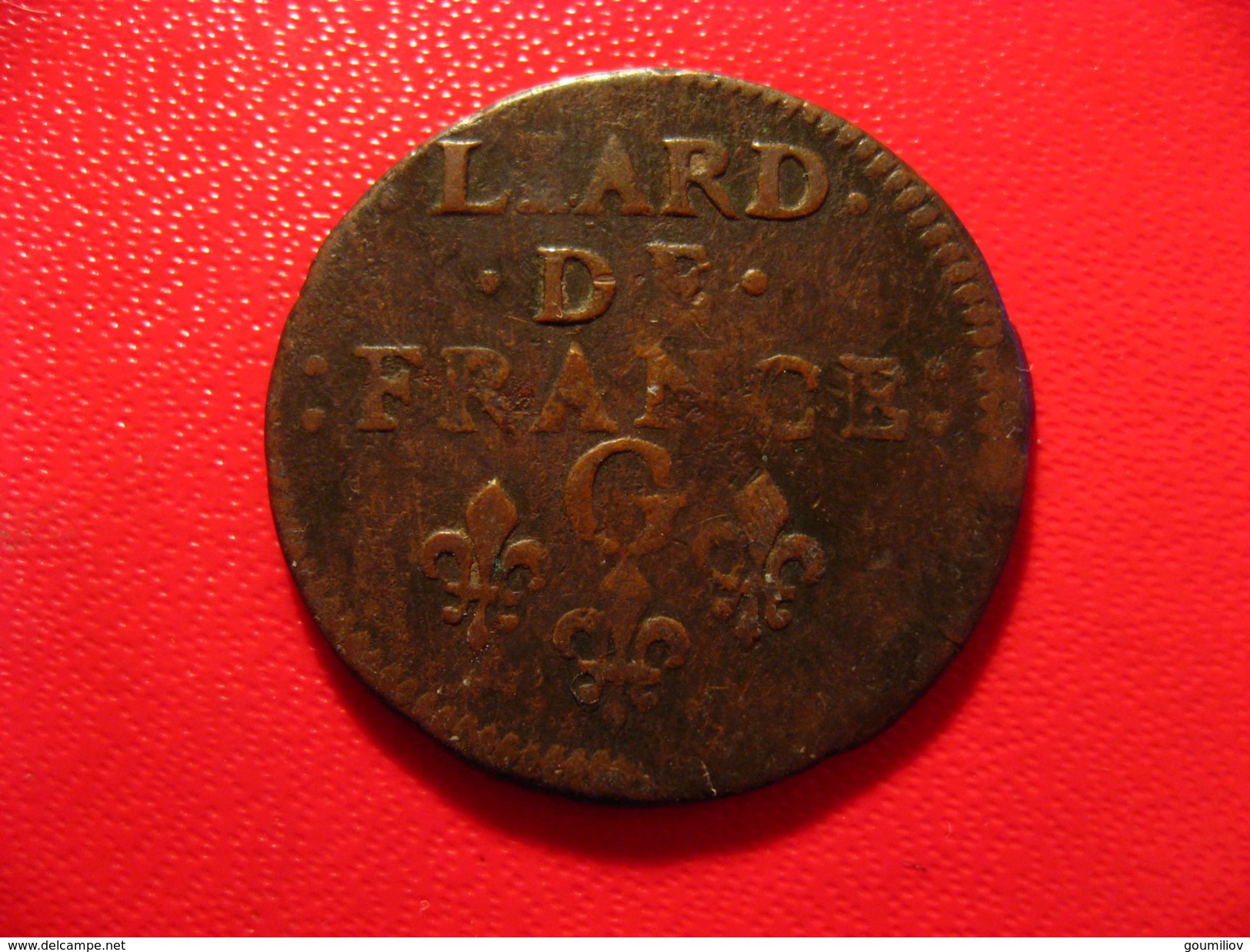 France - Liard De France 1656 G Lusignan Louis XIV 9775 - 1643-1715 Louis XIV Le Grand