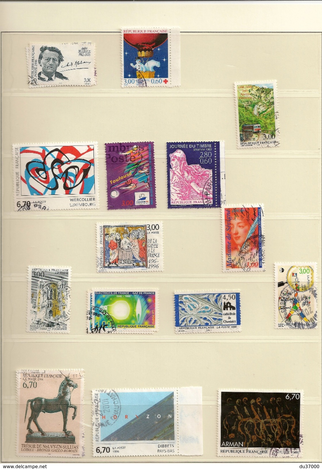 LOT TIMBRES FRANCE 1996 - Gebraucht