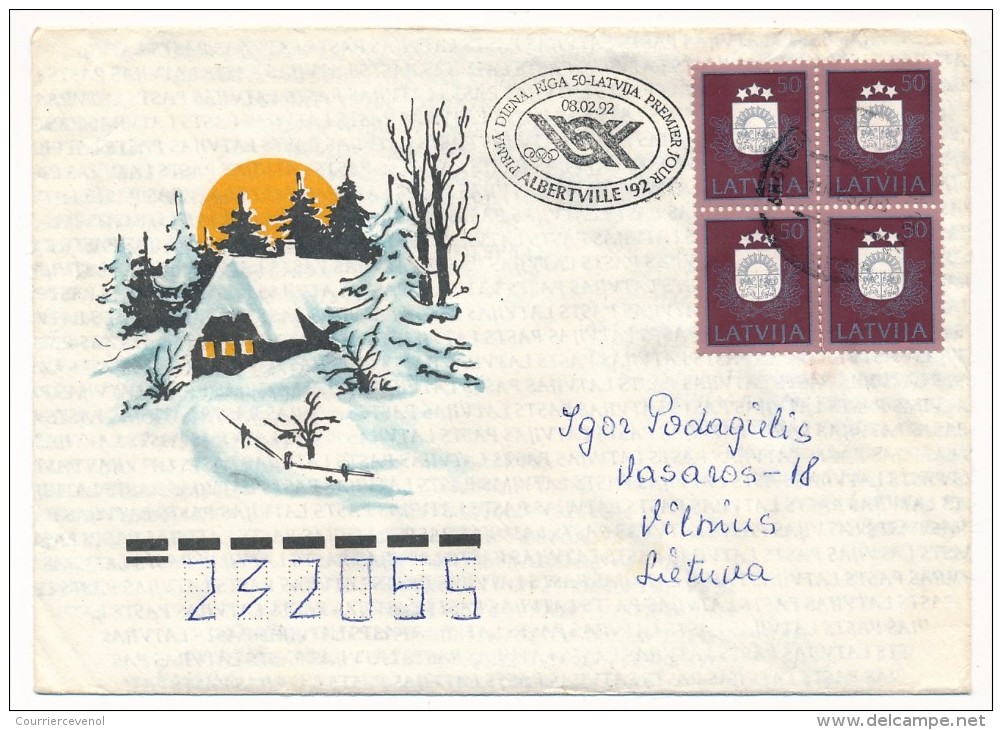 LETTONIE - 10 Enveloppes Diverses LATVIJA - 1992 - Letonia