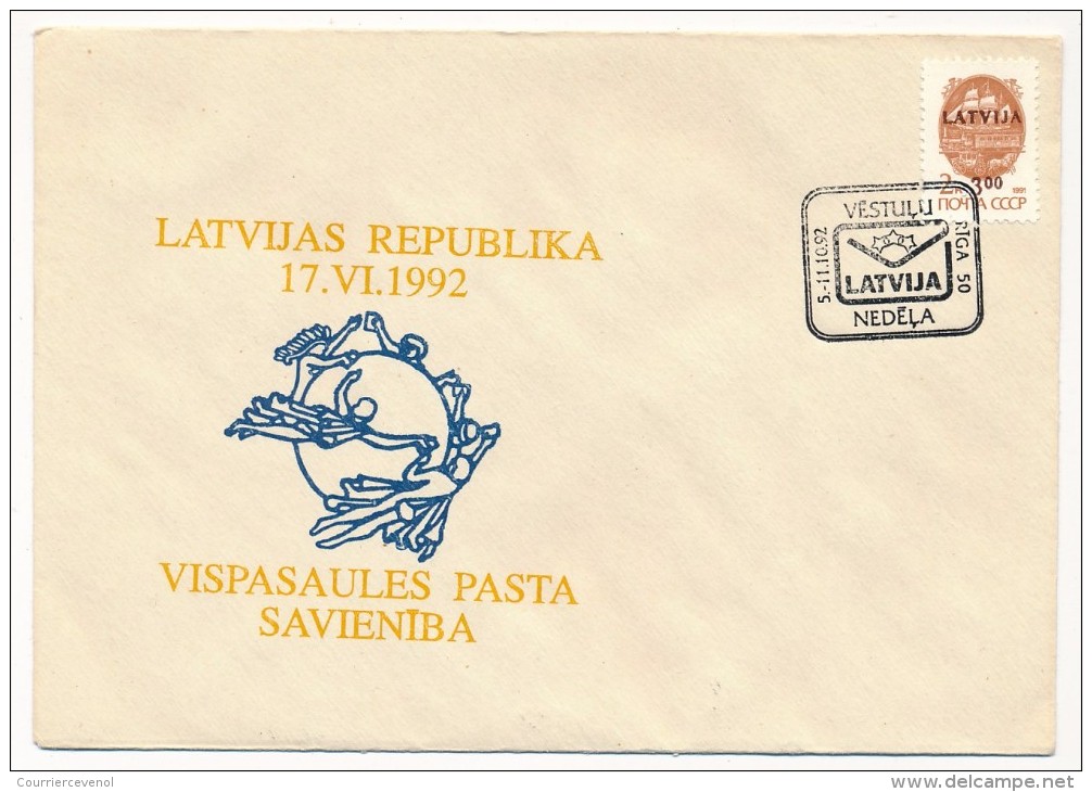 LETTONIE - 10 Enveloppes Diverses LATVIJA - 1992 - Lettonie