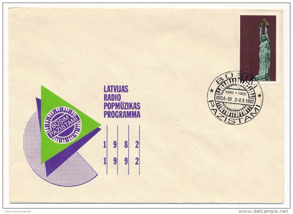 LETTONIE - 10 enveloppes diverses LATVIJA - 1992