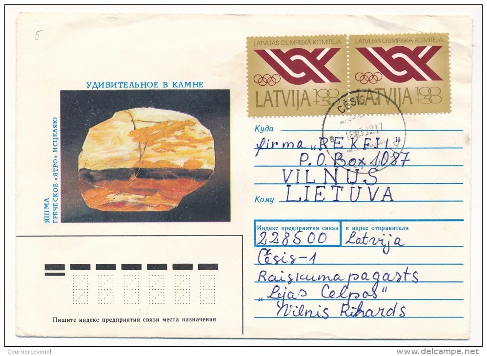 LETTONIE - 10 enveloppes diverses LATVIJA - 1992