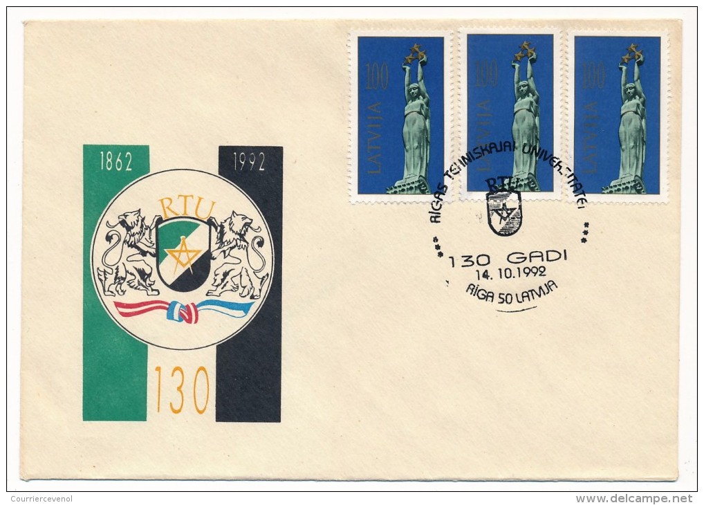 LETTONIE - 10 enveloppes diverses LATVIJA - 1992