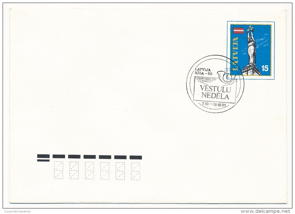 LETTONIE - 10 Enveloppes Entiers Postaux LATVIJA - 1992 - Lettonie