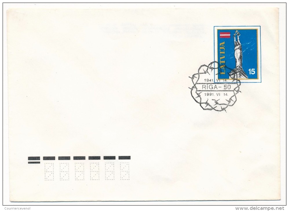 LETTONIE - 10 Enveloppes Entiers Postaux LATVIJA - 1992 - Letland