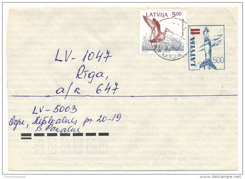 LETTONIE - 10 Enveloppes Entiers Postaux LATVIJA - 1992 - Lettonia