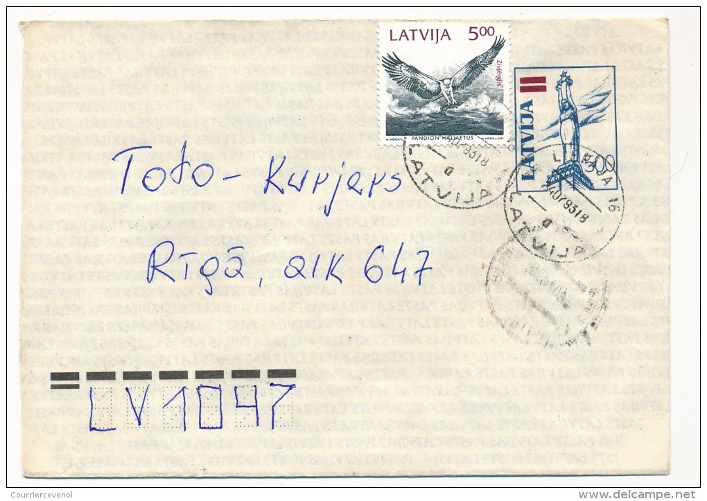 LETTONIE - 10 Enveloppes Entiers Postaux LATVIJA - 1992 - Lettonie