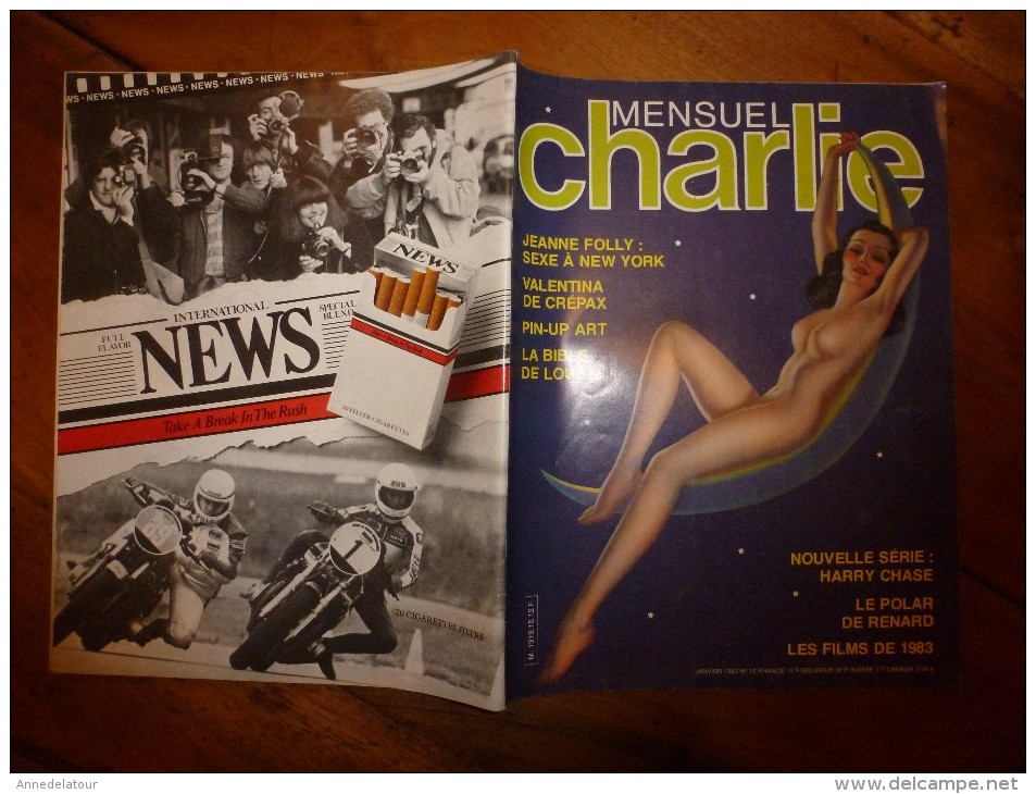Janv 1983 CHARLIE MENSUEL :« Journal Plein D'humour Et De Bandes Dessinées, » Pin-Up ART Etc - Wolinski