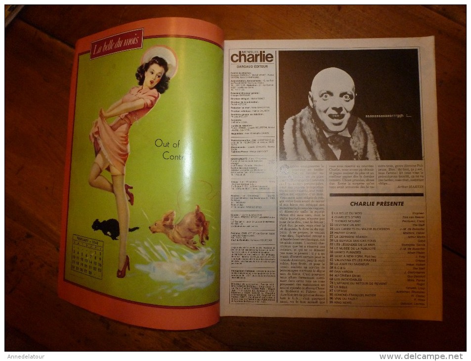 Janv 1983 CHARLIE MENSUEL :« Journal Plein D'humour Et De Bandes Dessinées, » Pin-Up ART Etc - Wolinski