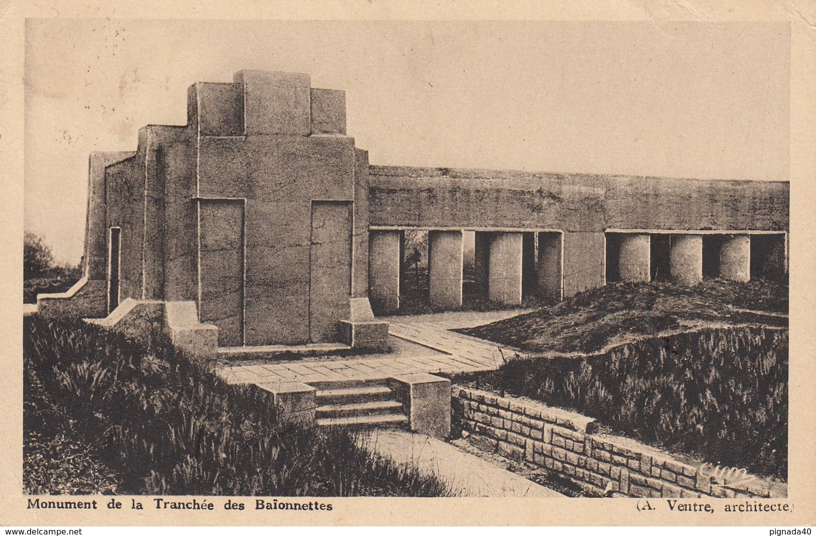 G , Cp , MILITARIA , VERDUN , Monument De La Tranchée Des Baïonnettes - Monuments Aux Morts