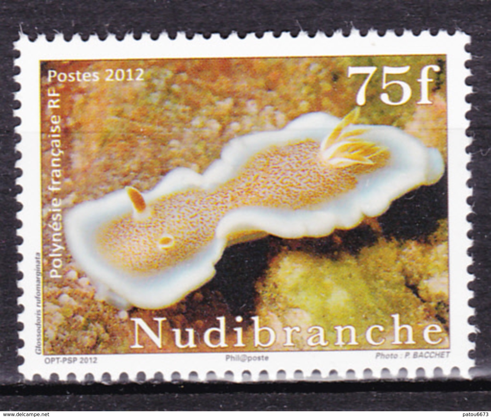 Polynésie Francaise 2012 Marin Fauna Nudibranche (Glossodoris Rufomarginata) MNH Luxe - Ungebraucht