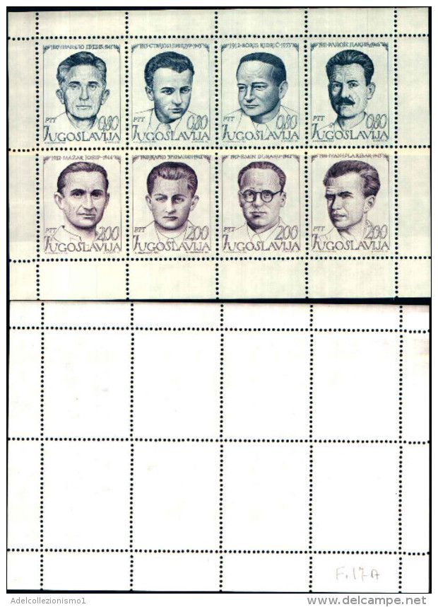 84383) Jugoslavia-1973-partigiani Jugoslavi-BF.n.17a--nuovo - Nuovi