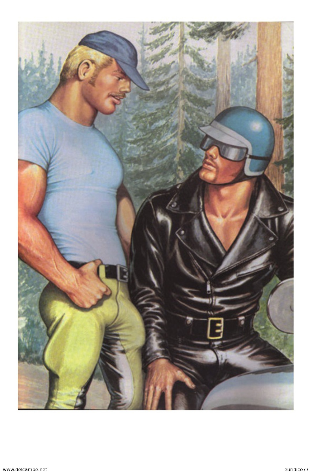 TOM OF FINLAND GAY INTEREST POSTCARD 62 -  SIZE: 15X10 CM. APROX. MINT - Cómics