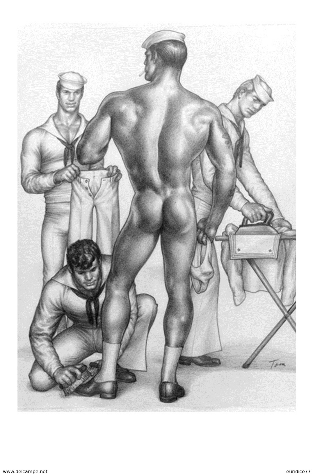 TOM OF FINLAND GAY INTEREST POSTCARD 68 -  SIZE: 15X10 CM. APROX. MINT - Cómics