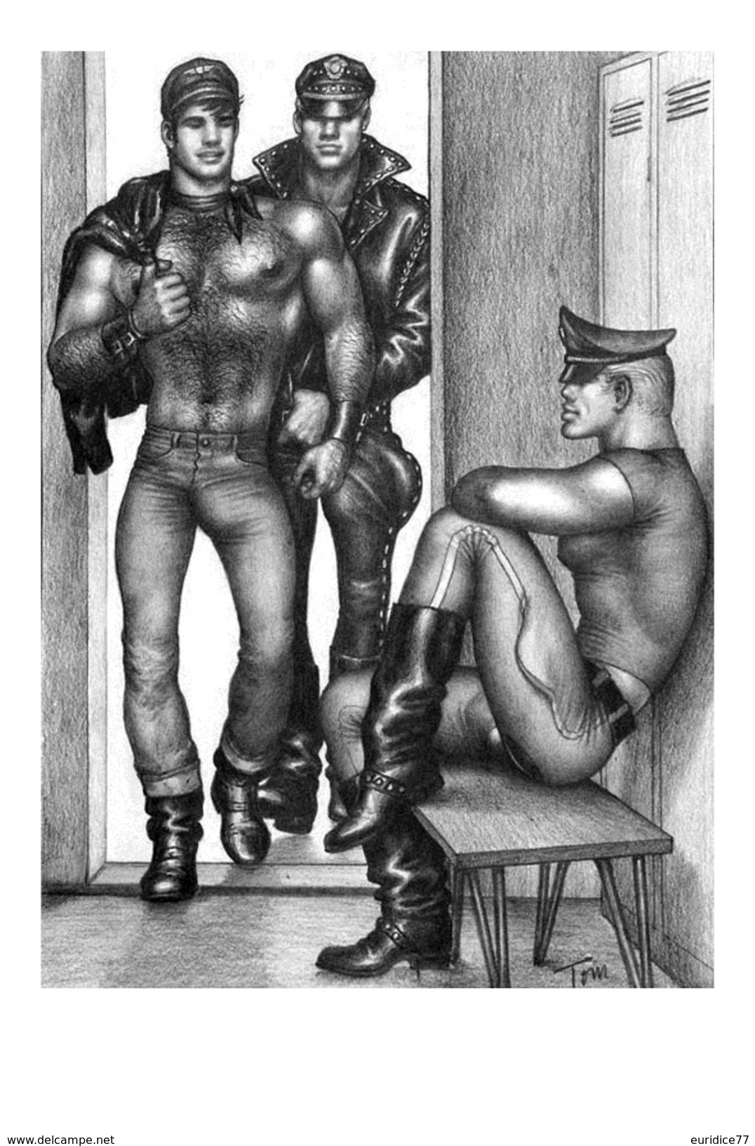 TOM OF FINLAND GAY INTEREST POSTCARD 72 -  SIZE: 15X10 CM. APROX. MINT - Cómics