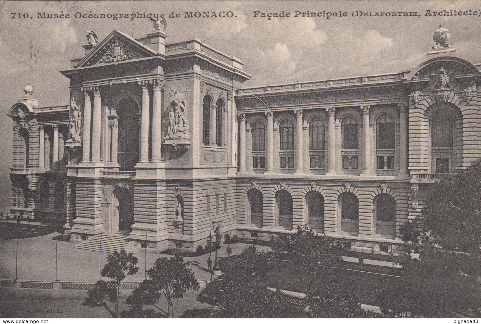 G , Cp , MONACO , Musée Océanographique , Façade Principale - Oceanographic Museum