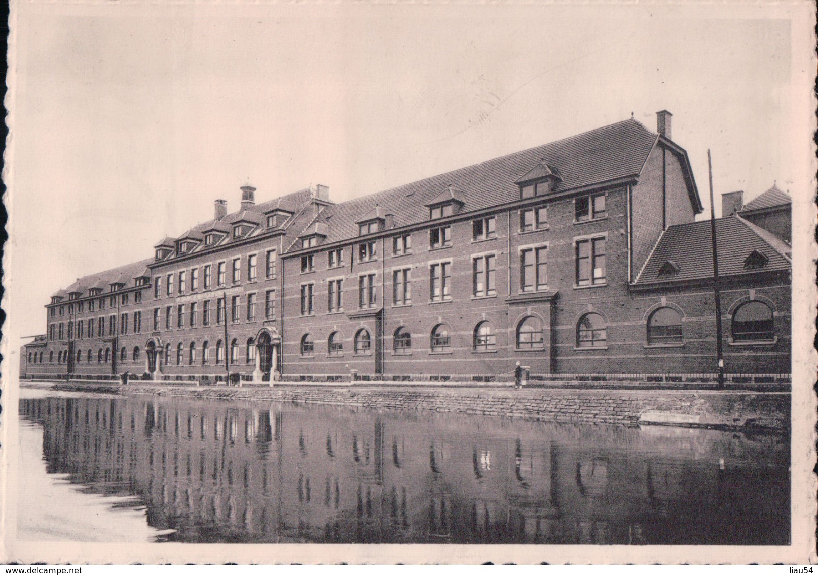 SAINT-GHISLAIN Pensionnat Pour Enfants De Bateliers La Façade Vue Du Canal Mons-Condé - Saint-Ghislain