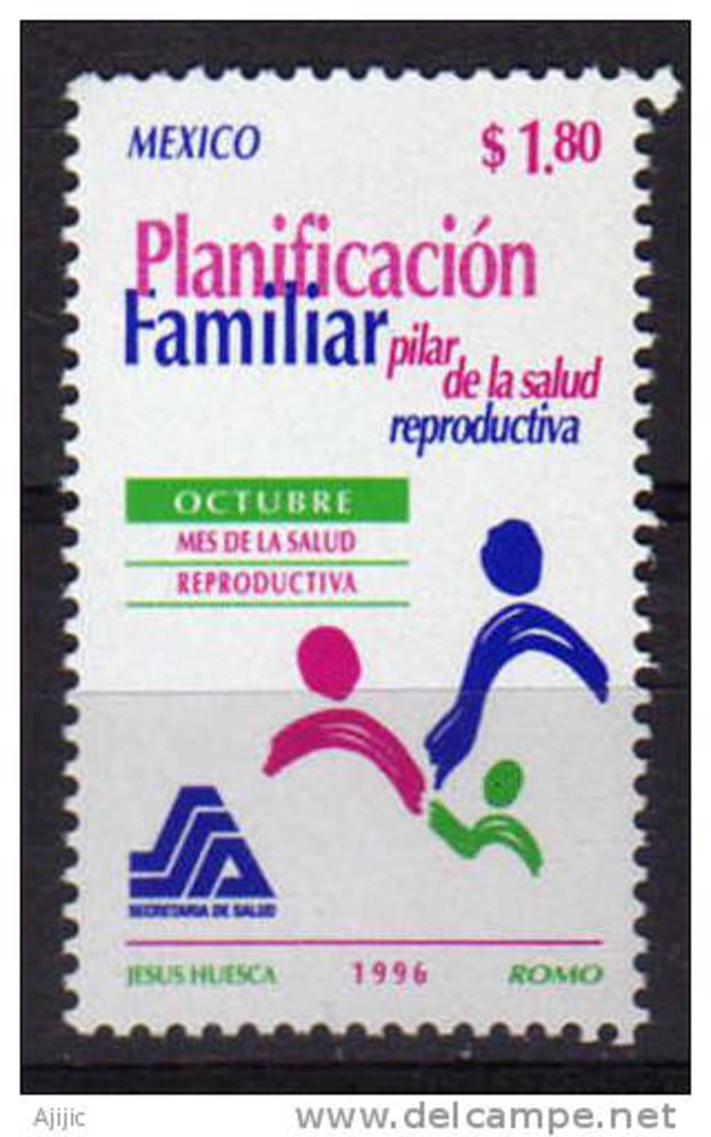 La Planification Familiale, Pilier De La Sante. .   1 T-p Neuf **  1996 - Messico