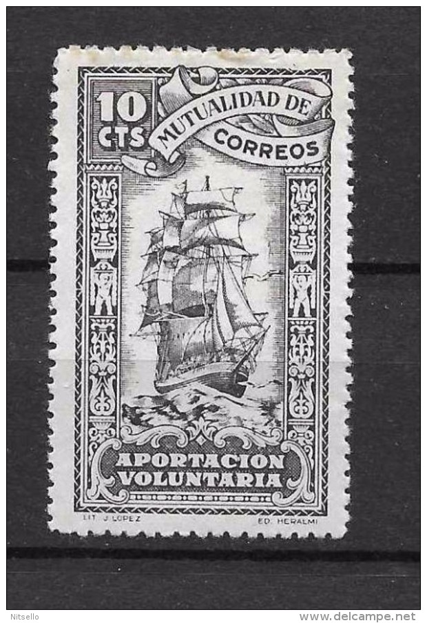 LOTE 1892 B ///  MUTUALIDAD DE CORREOS  NUEVO ** MNH   DENTADO INUSUAL EN LA EPOCA - Liefdadigheid