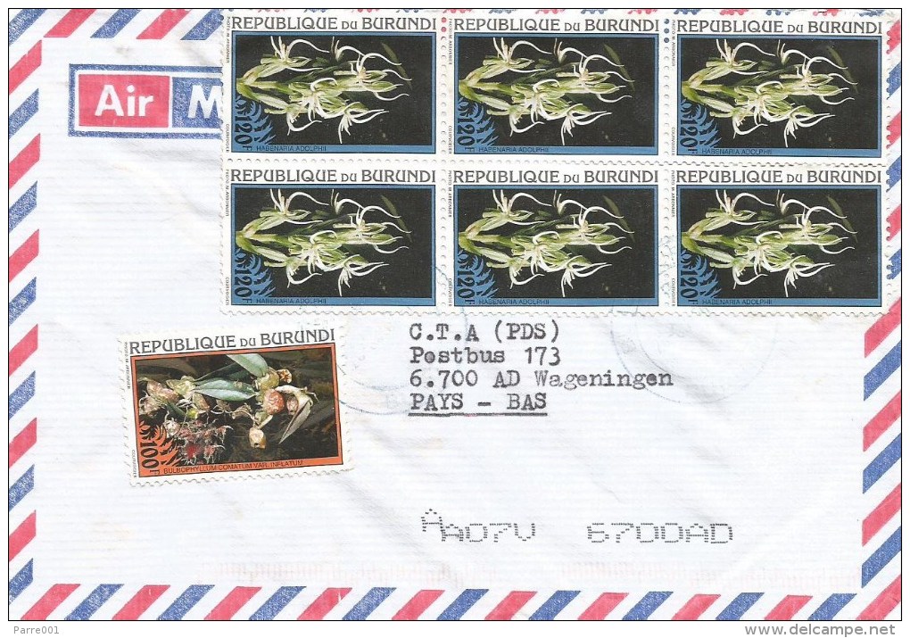 Burundi 2005 Bujumbura Orchid Bulbophyllum 100f Habenaria 120f Cover - Used Stamps