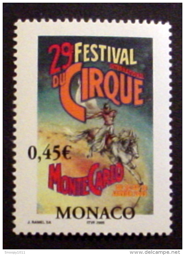 MONACO # 2352.  0,45€, 29th International Circus Festival. MNH (**) - Unused Stamps