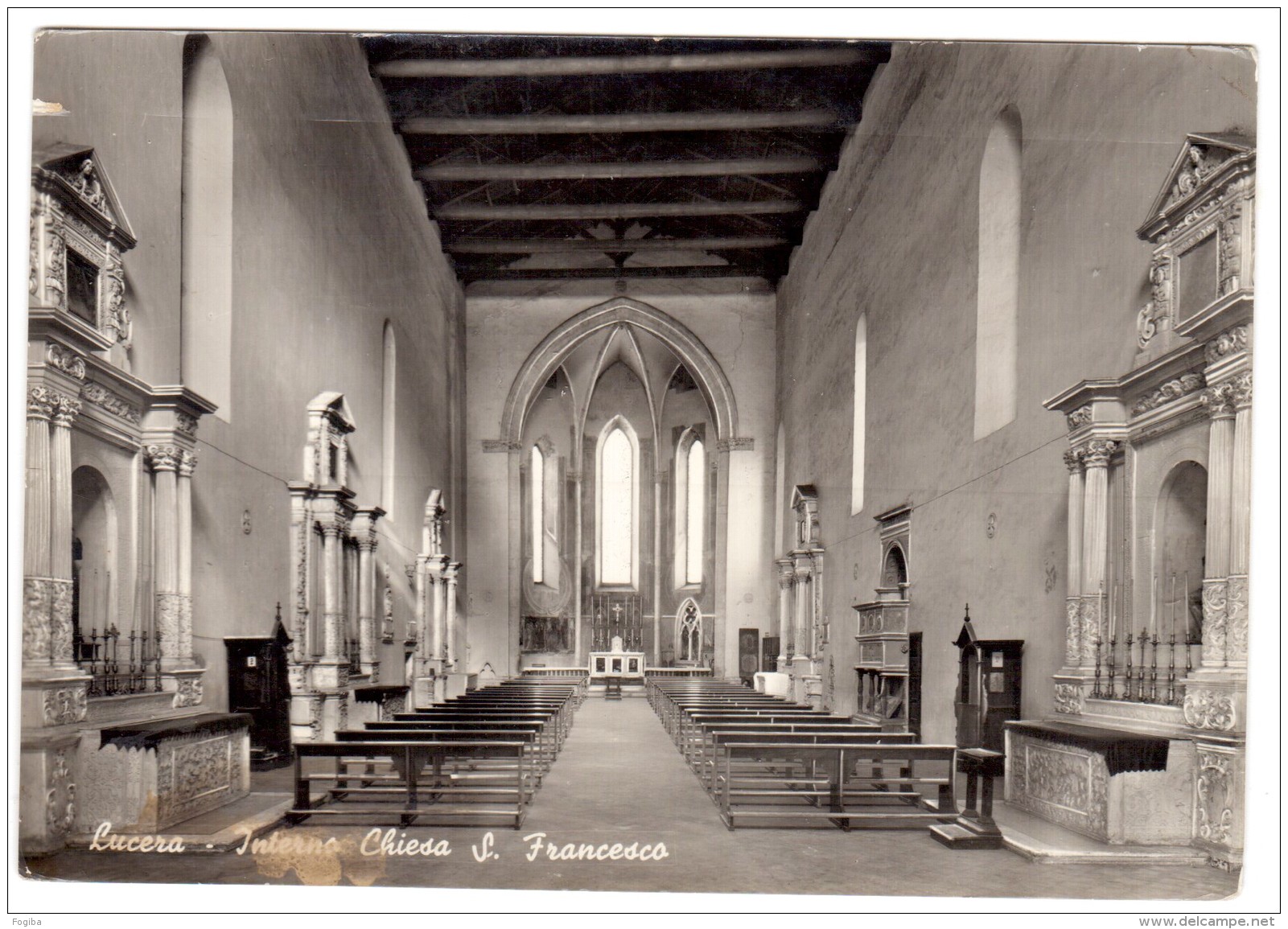 FB34     LUCERA (Foggia) - Interno Chiesa S.Francesco - Foggia