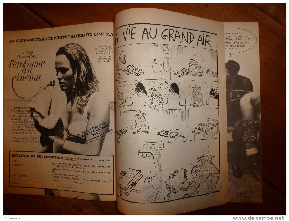 Dec 1977 CHARLIE MENSUEL :« Journal plein d'humour et de bandes dessinées, » dont Reiser,etc