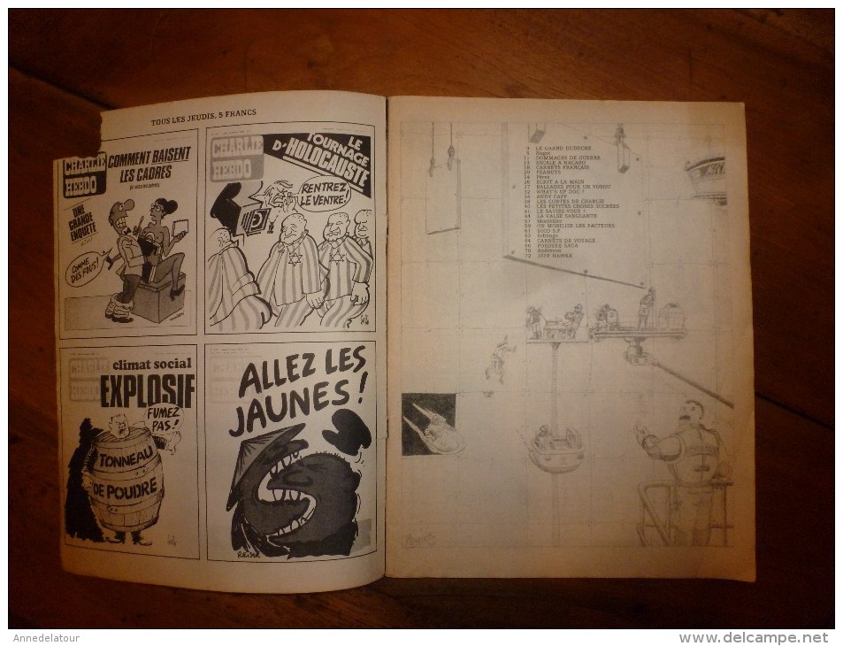 Avril 1979 CHARLIE MENSUEL :« Journal Plein D'humour Et De Bandes Dessinées, » Dont Cabu,etc - Wolinski