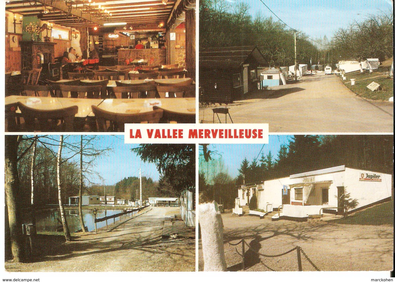 Vodelée (5680) : Camping "La Vallée Merveilleuse". CPSM  Multivues (4 Vues). - Doische