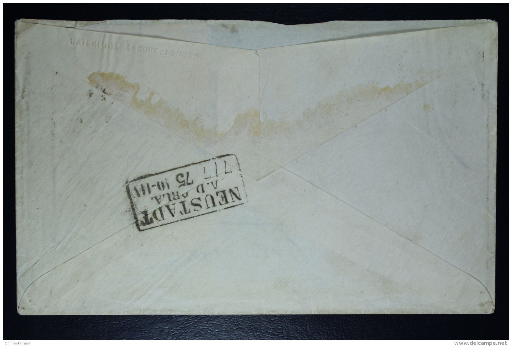 Belgium Letter OPB Nr 28a + 31 Antwerp To Neustadt  Mixed Franking 1875 - 1869-1883 Leopoldo II