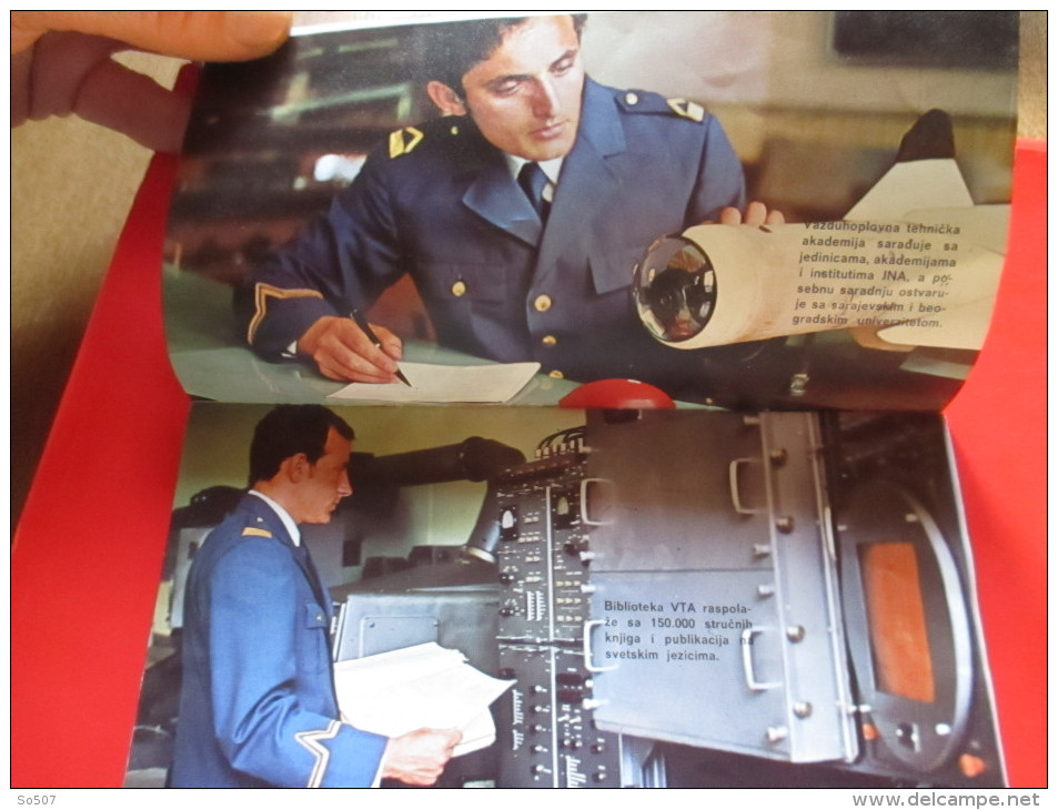 Brosura-Vazduhoplovna Tehni&#269;ka Akademija,Rajlovac Sarajevo/Brochure-Aeronautical Technical Academy,Rajlovac Sarajev - Aviazione