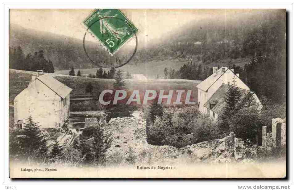 CPA Nantua Ruines De Meyriat - Nantua