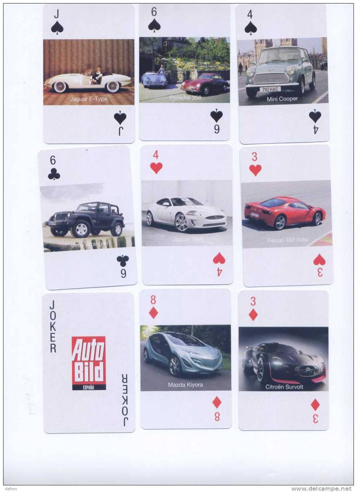 BARAJA DE POKER DE LA REVISTA AUTO BILD - Barajas De Naipe