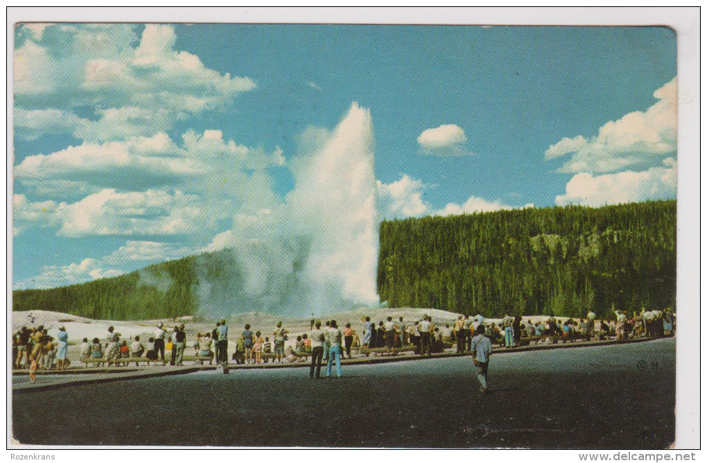 Yellowstone National Park Old Faithful Geyser Wyoming United States - Yellowstone