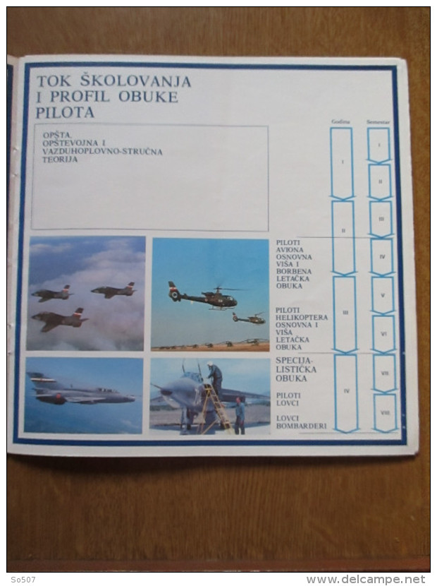 Brosura-Vazduhoplovna Vojna Akademija,Jugoslavija/Brochure-Military Aviation Academy,Yugoslav 1984.