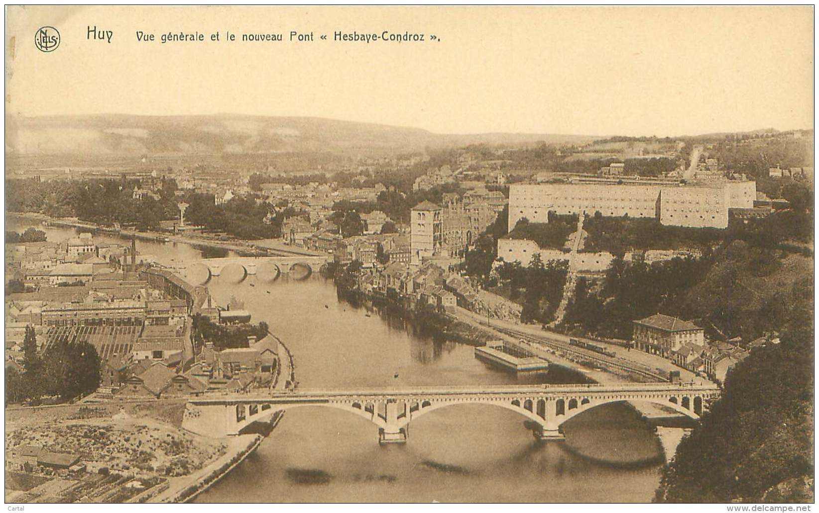 HUY - Vue Générale Et Le Nouveau Pont "Hesbaye-Condroz" - Huy