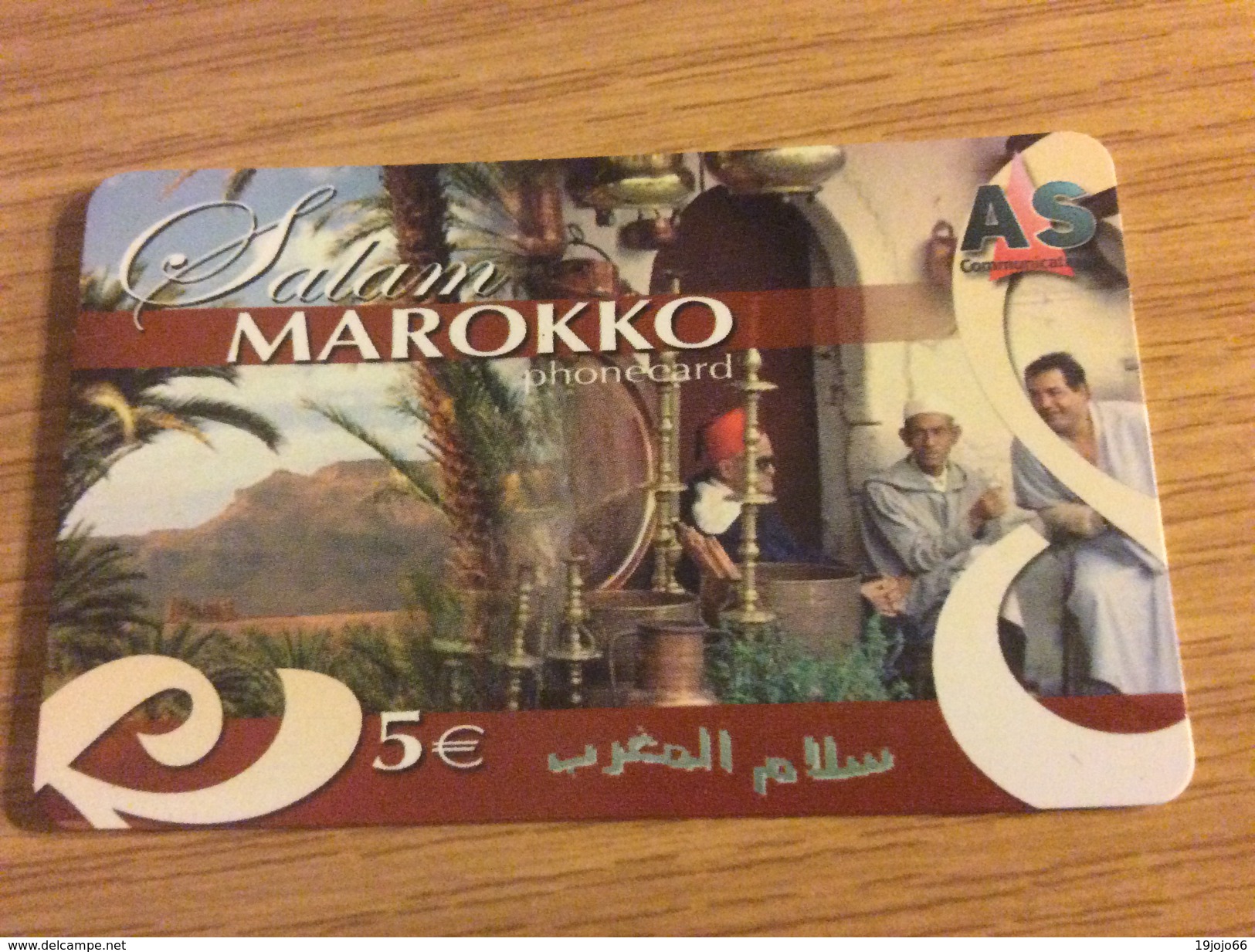 AS Commu.  - Prepaid Card  5 &euro; Salam Marrokko -  Mint Condition - Autres - Europe