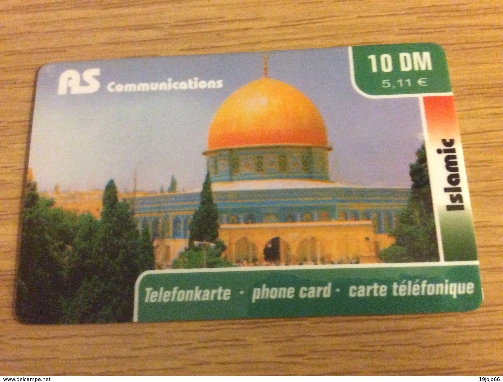 AS Commu.  - Prepaid Card  10 DM  Islamic    -  Fine Used   Condition - - Autres - Europe