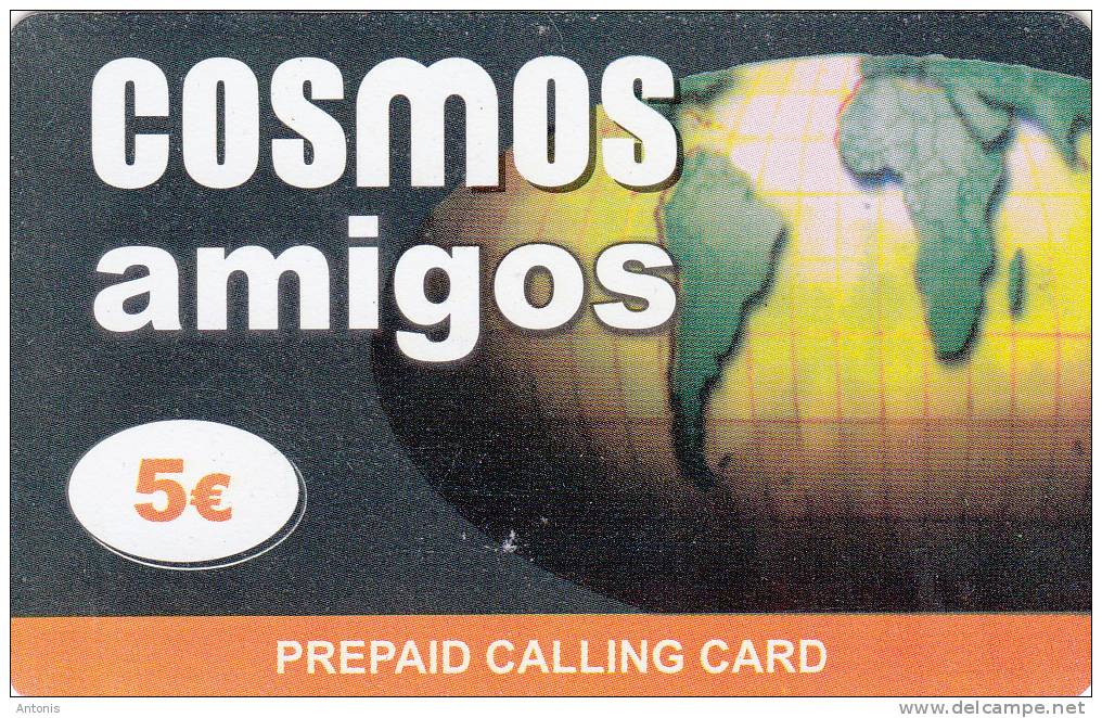 GREECE - Amigos, Cosmos Prepaid Card 5 Euro, Used - Greece