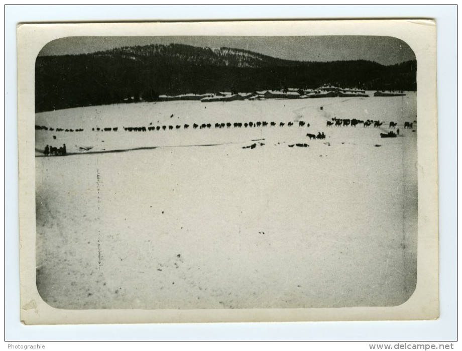 Front D'Orient Armee D'Orient Scene D'Hiver Guerre De 14-18 WWI WW1 Photo Ancienne - War, Military